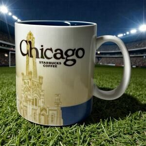 Starbucks Chicago Windy City Mug 2009 Global Icon Collection 16oz Coffee Cup EUC